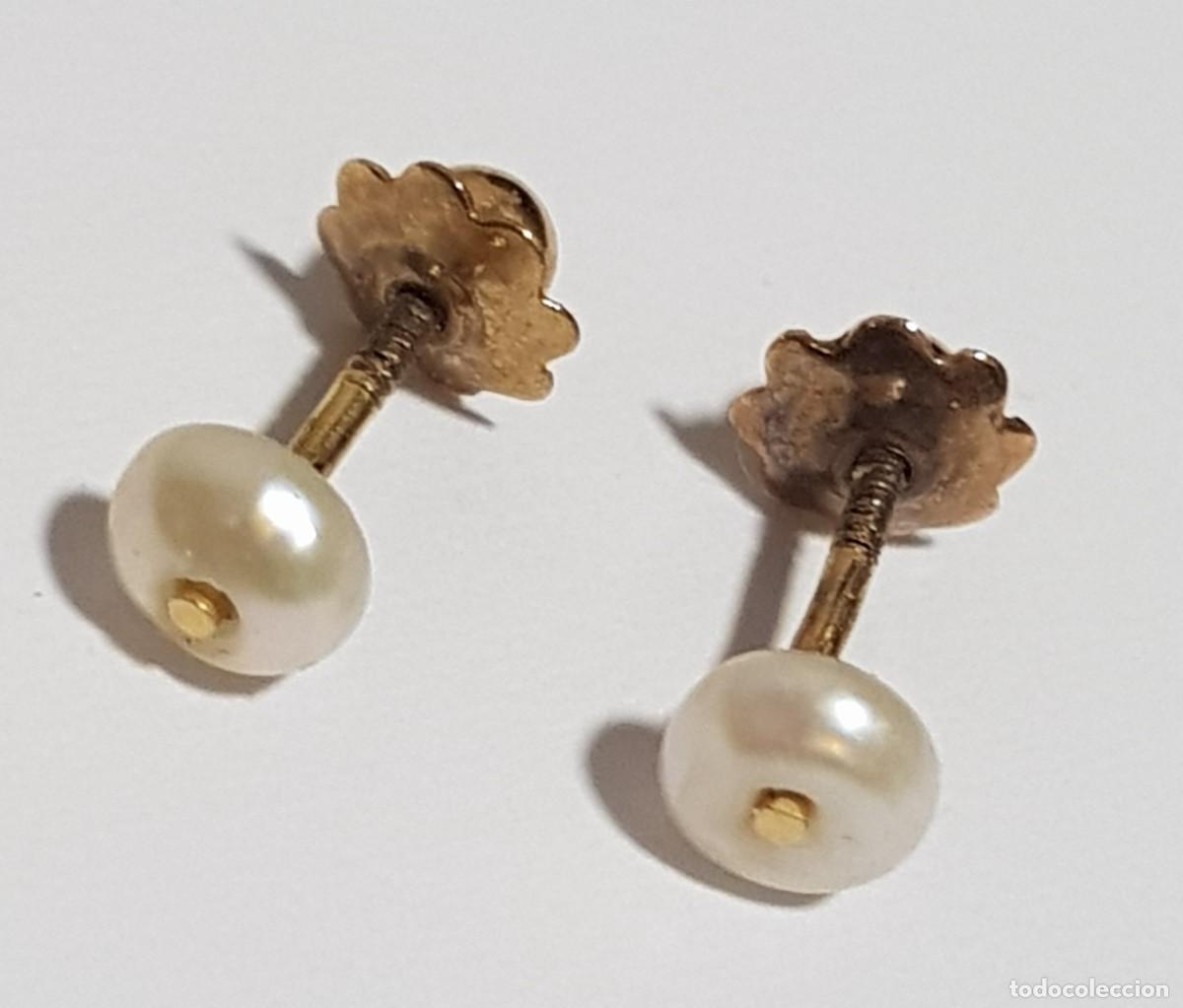 Joyeria: Pendientes de oro 18 quilates con perlas - Foto 2