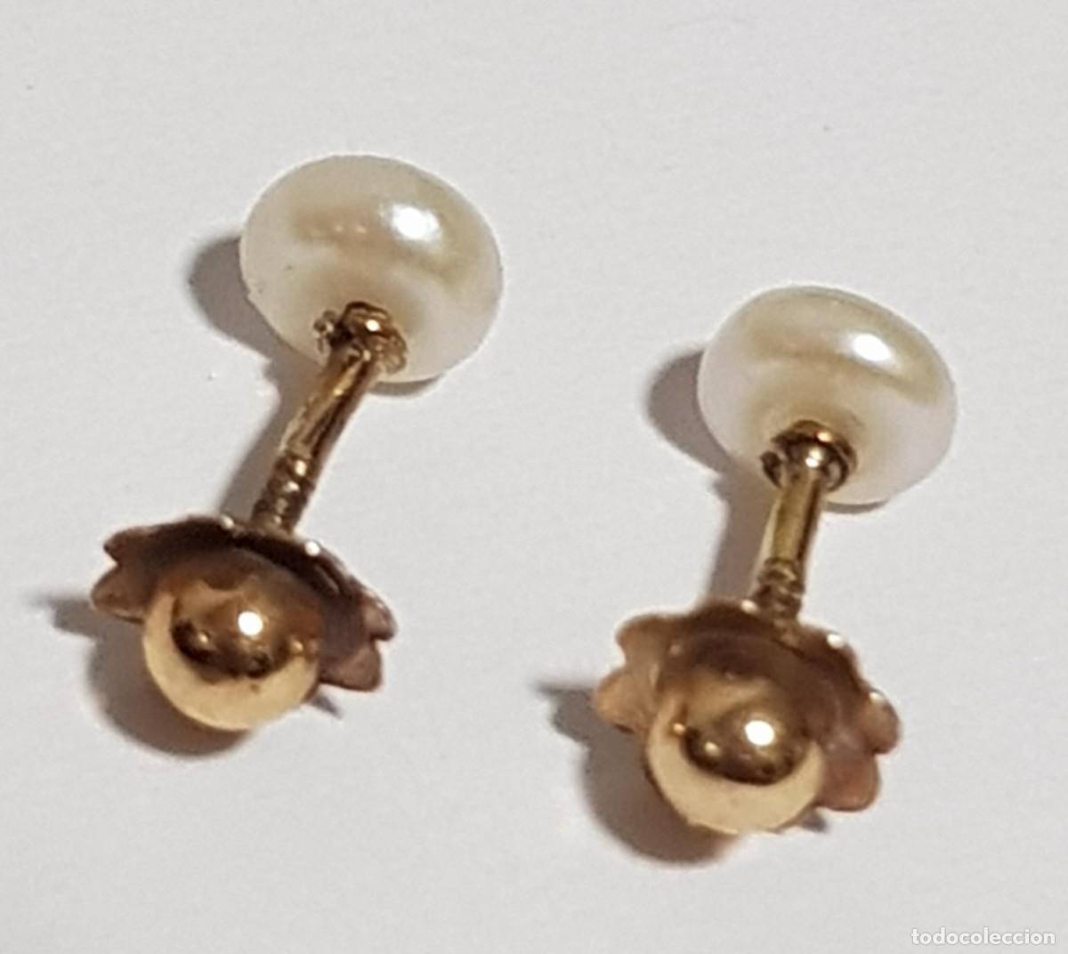 Joyeria: Pendientes de oro 18 quilates con perlas - Foto 3