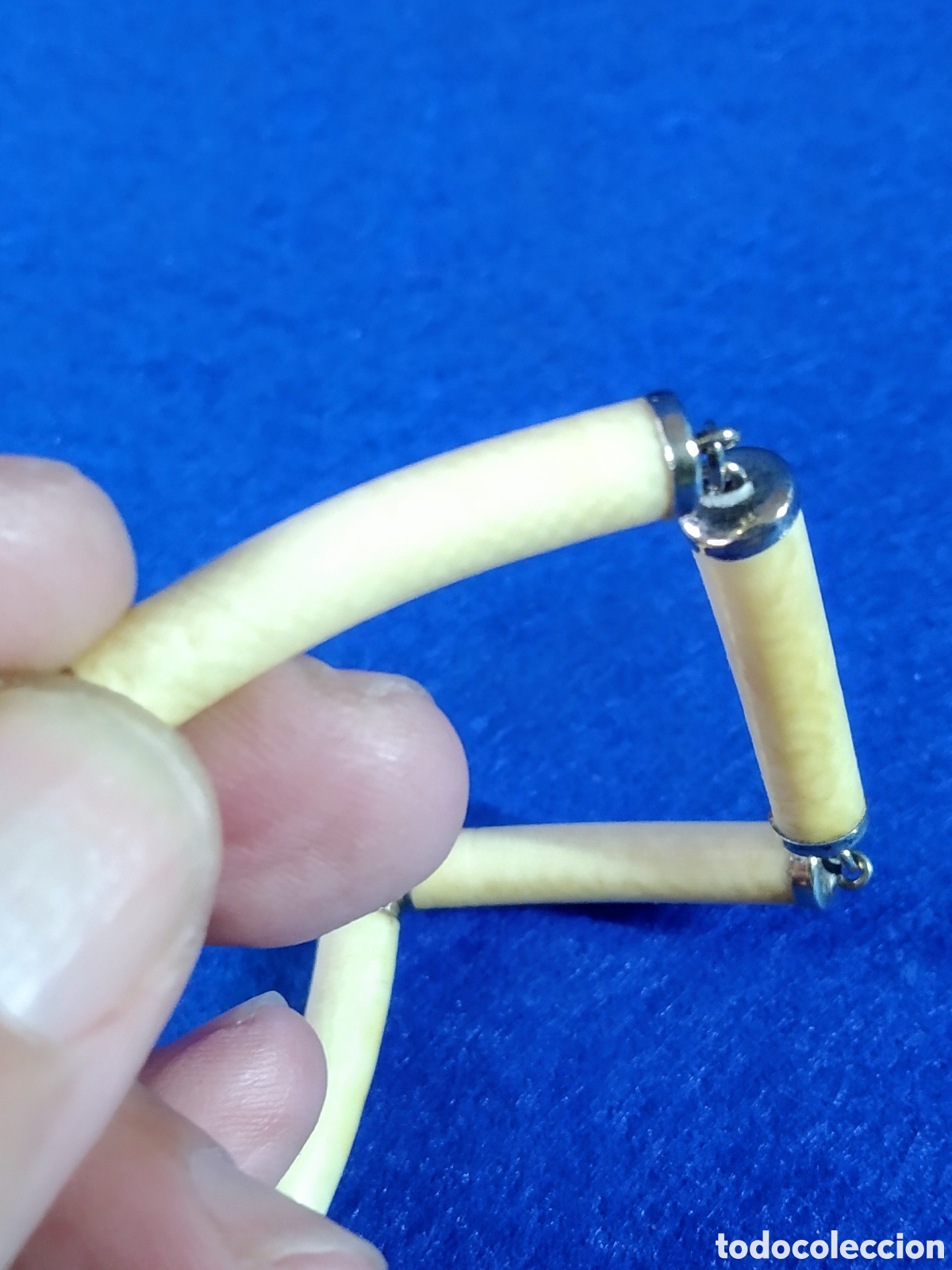 Joyeria: ANTIGUA GARGANTILLA DE MARFIL - Foto 3
