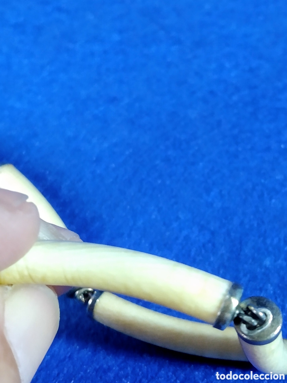 Joyeria: ANTIGUA GARGANTILLA DE MARFIL - Foto 4