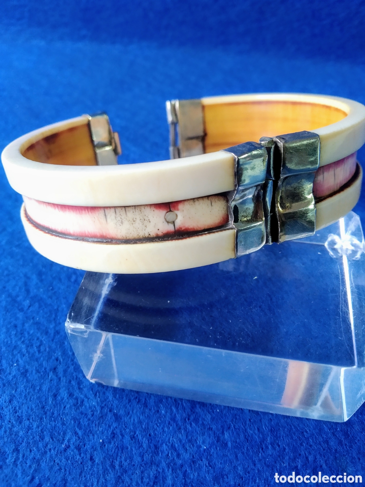 Joyeria: ANTIGUO BRAZALETE DE MARFIL - Foto 3