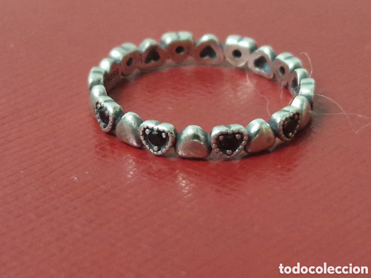 Joyeria: BONITO ANILLO DE CORAZONES Y OUEDRAS AZULES - Foto 2