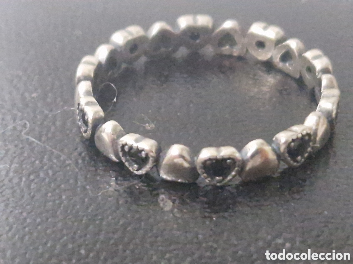Joyeria: BONITO ANILLO DE CORAZONES Y OUEDRAS AZULES - Foto 4
