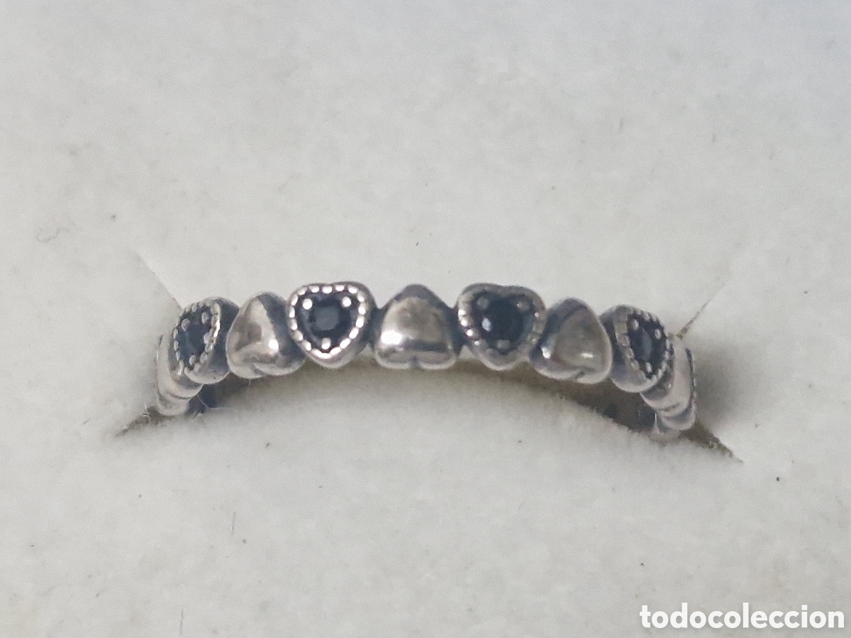 Joyeria: BONITO ANILLO DE CORAZONES Y OUEDRAS AZULES - Foto 6