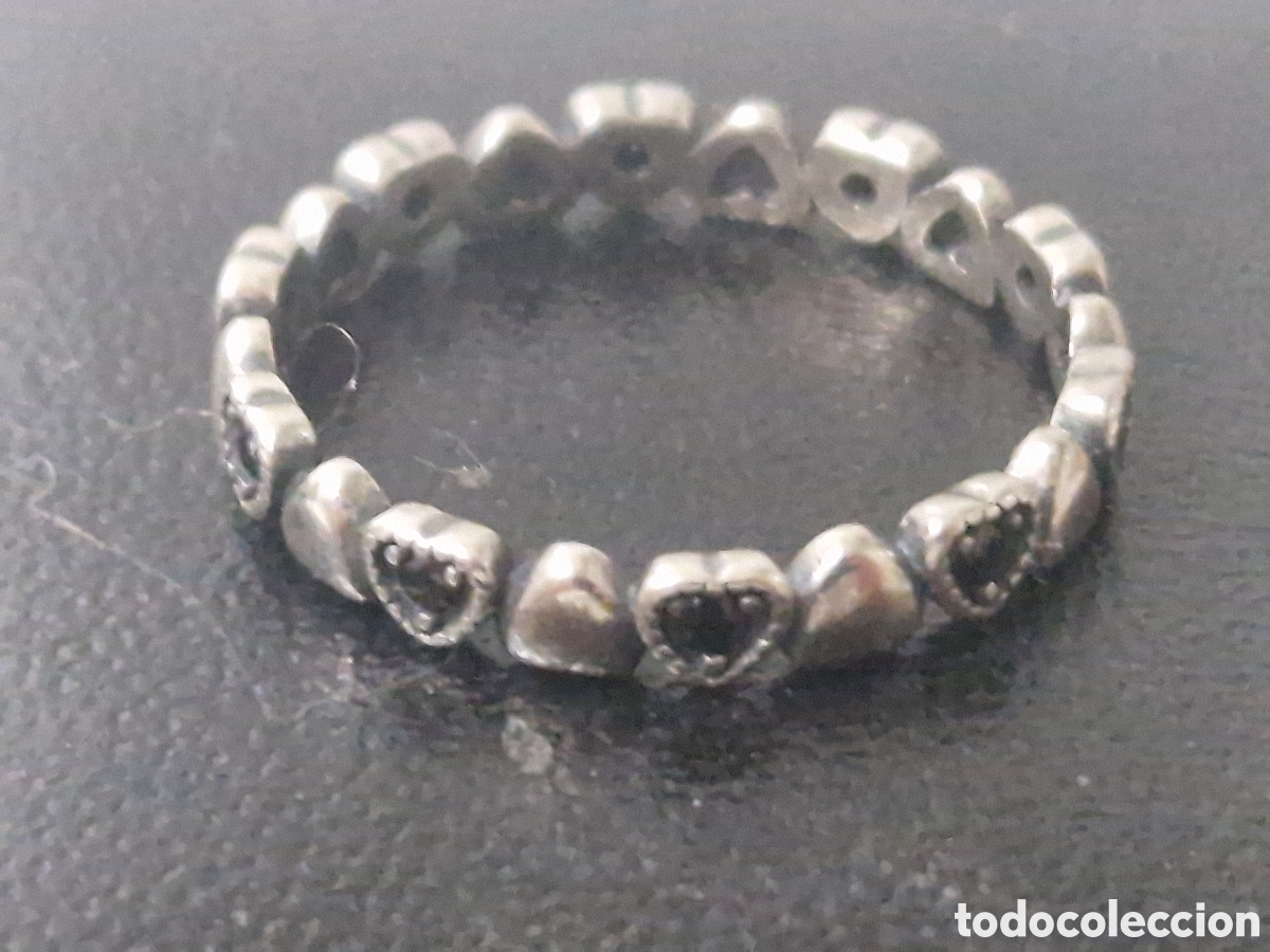 Joyeria: BONITO ANILLO DE CORAZONES Y OUEDRAS AZULES - Foto 7