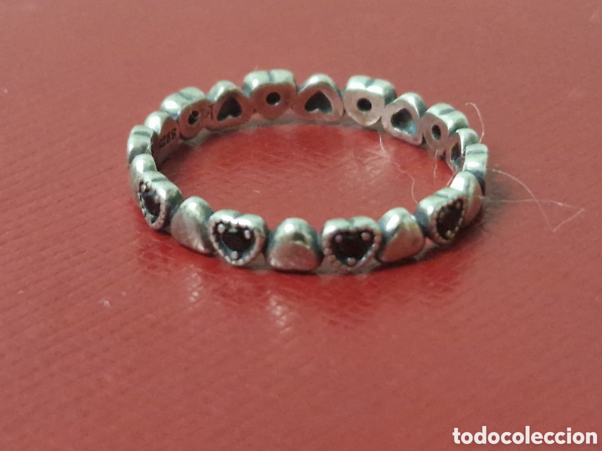 Joyeria: BONITO ANILLO DE CORAZONES Y OUEDRAS AZULES - Foto 1