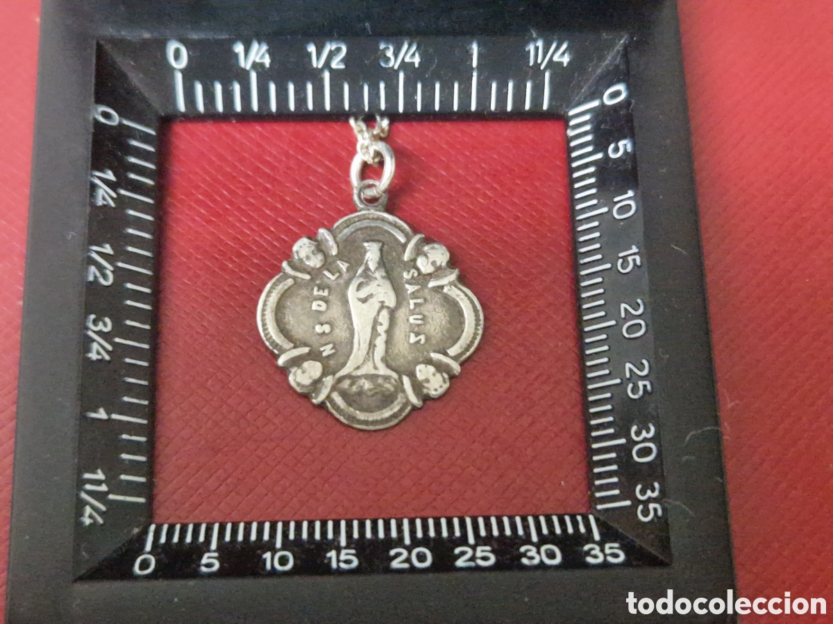 Joyeria: VIRGEN N.S DE SALUS CON CADENA EN PLATA DE LEY - Foto 4