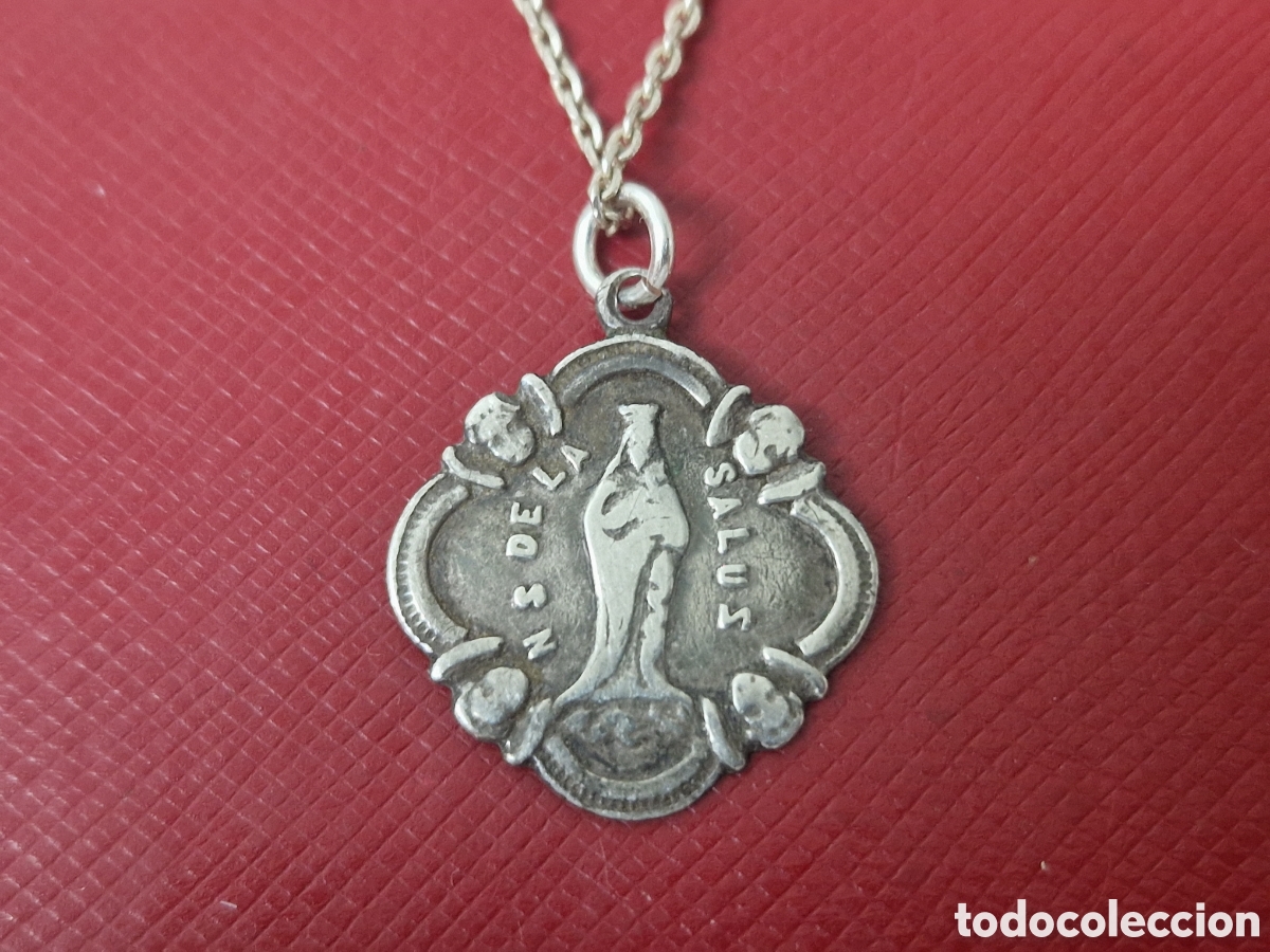 Joyeria: VIRGEN N.S DE SALUS CON CADENA EN PLATA DE LEY - Foto 1