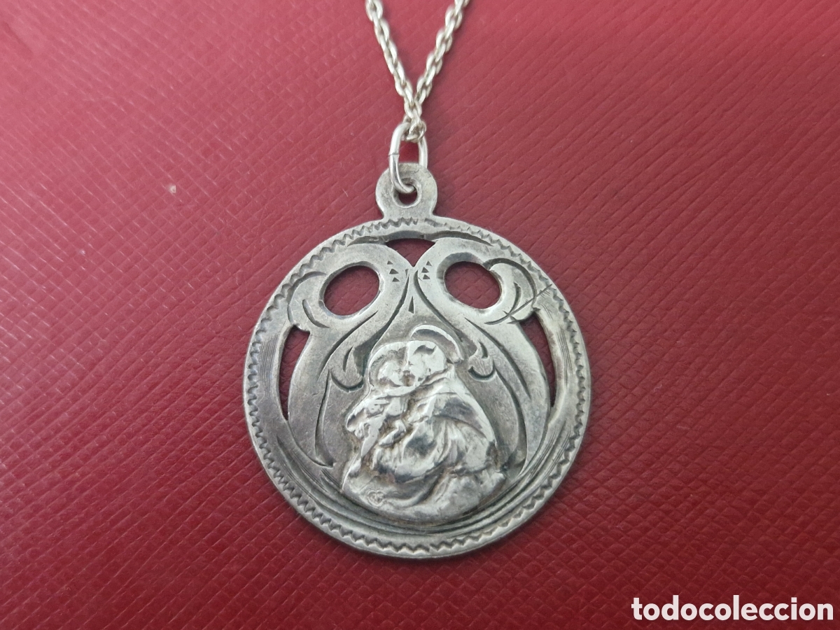 Joyeria: MEDALLA DE SAN JOSE CON CADENA EN PLATA DE LEY - Foto 4