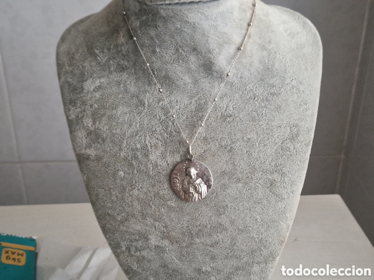 Joyeria: MEDALLA MACIZA DE VIRGEN EN PLATA COM CADENA - Foto 9