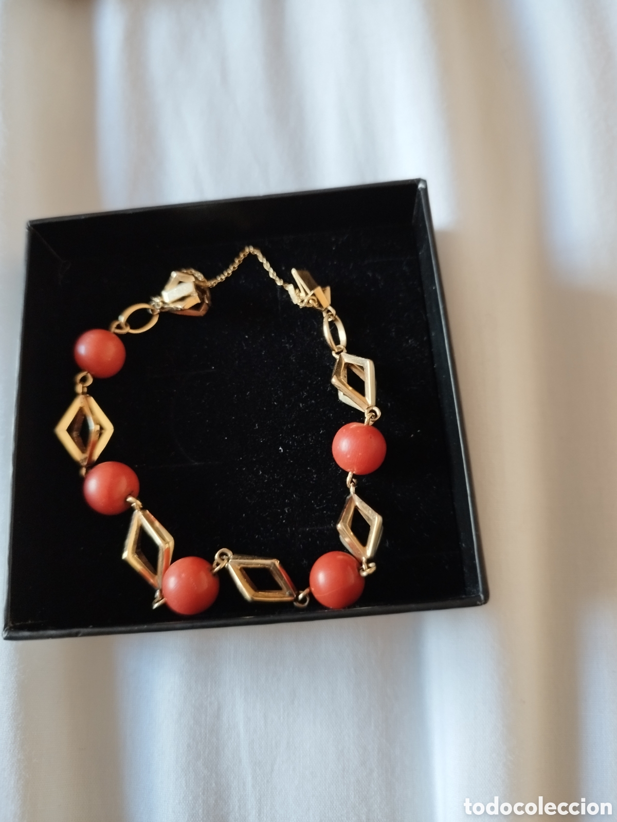 Joyeria: Pulsera oro y coral vintage - Foto 2