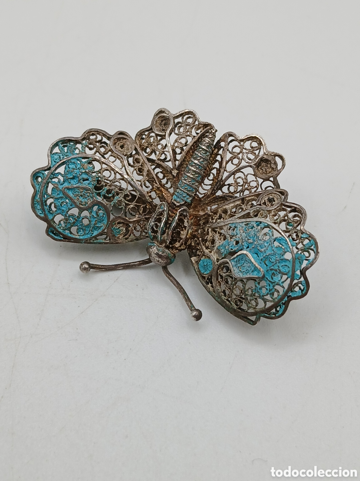 Joyeria: Broche plata filigrana y esmalte - Foto 3