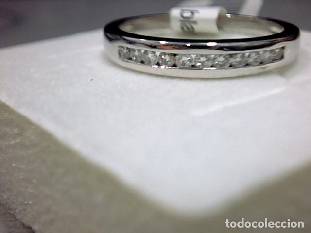 Joyeria: anillo oro blanco 18 kts y diamantes - Foto 2