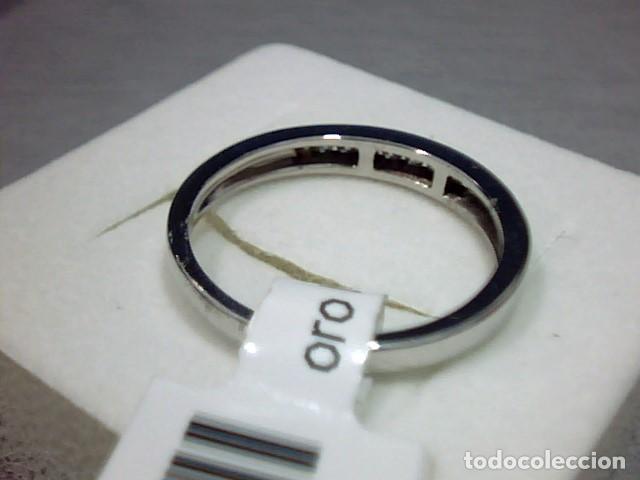 Joyeria: anillo oro blanco 18 kts y diamantes - Foto 6