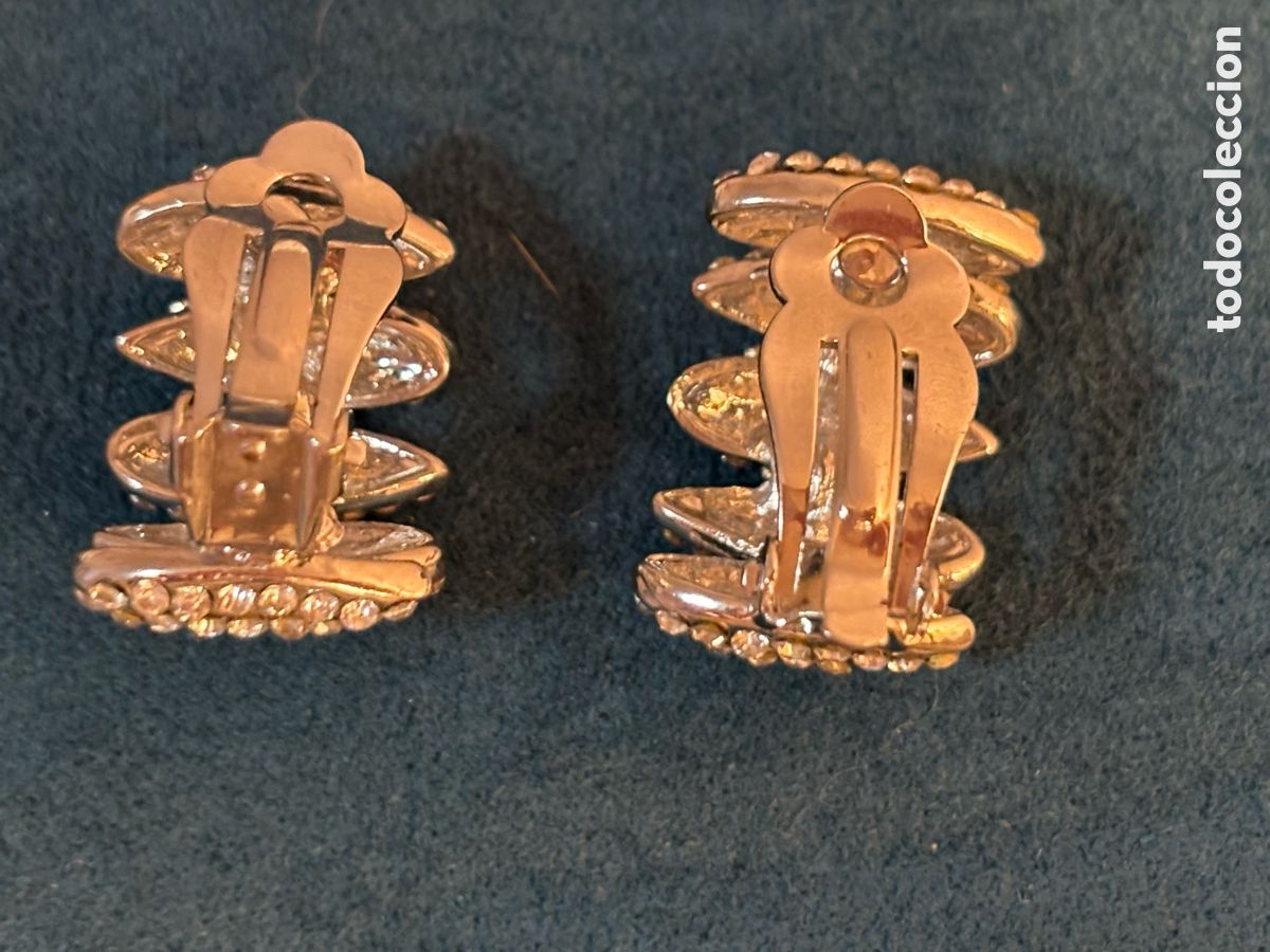 Joyeria: Pendientes plateados de strass - Foto 2