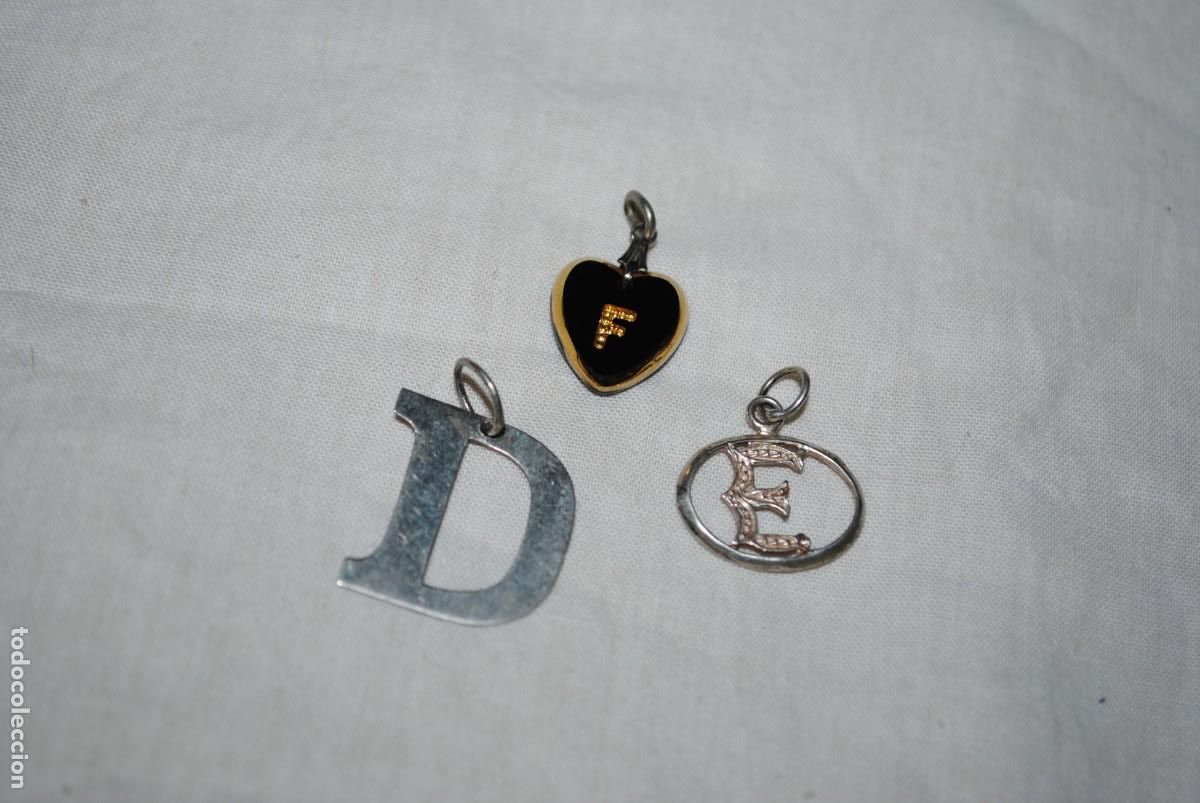 Joyeria: COLGANTES DE PLATA LOTE DE TRES . - Foto 1
