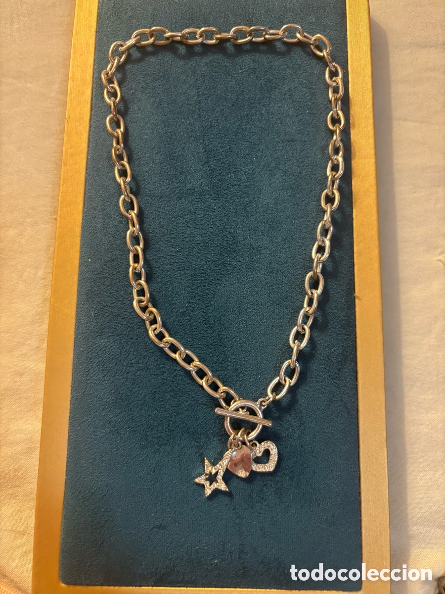 Joyeria: Gargantilla de metal plateado - Foto 3