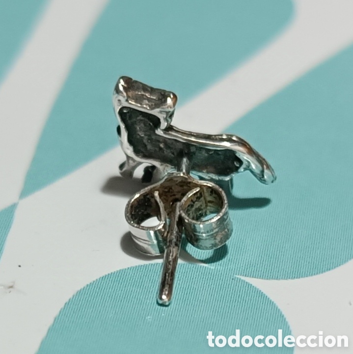 Joyeria: PENDIENTE en forma de PERRO, en plata. - Foto 2