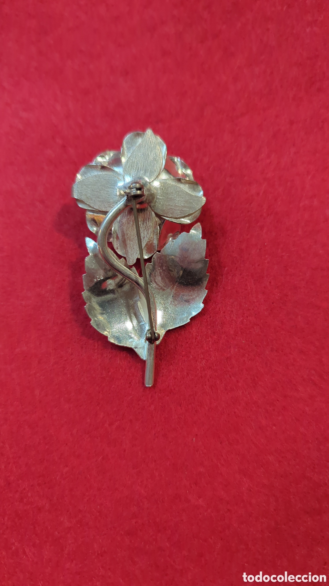 Joyeria: Espectacular broche rosa de plata. REF-5434 - Foto 2