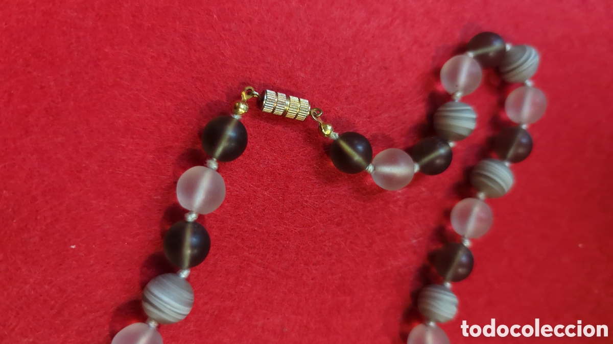 Joyeria: Collar de cristales grises opacos. REF-7621 - Foto 2