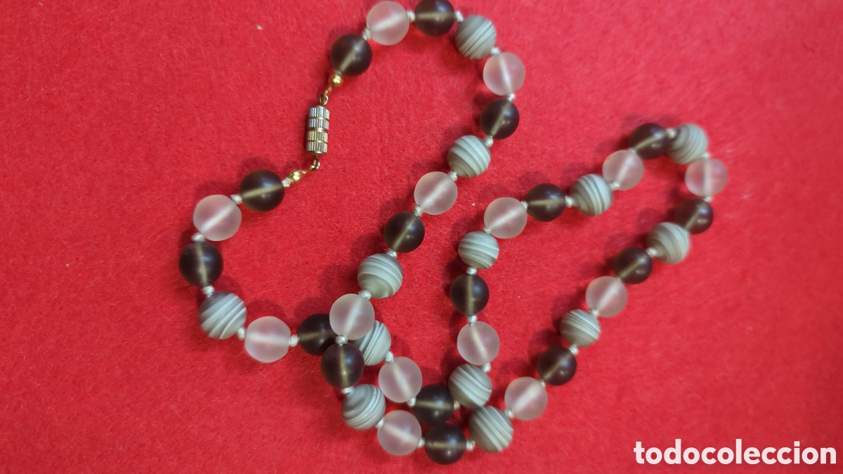 Joyeria: Collar de cristales grises opacos. REF-7621 - Foto 3