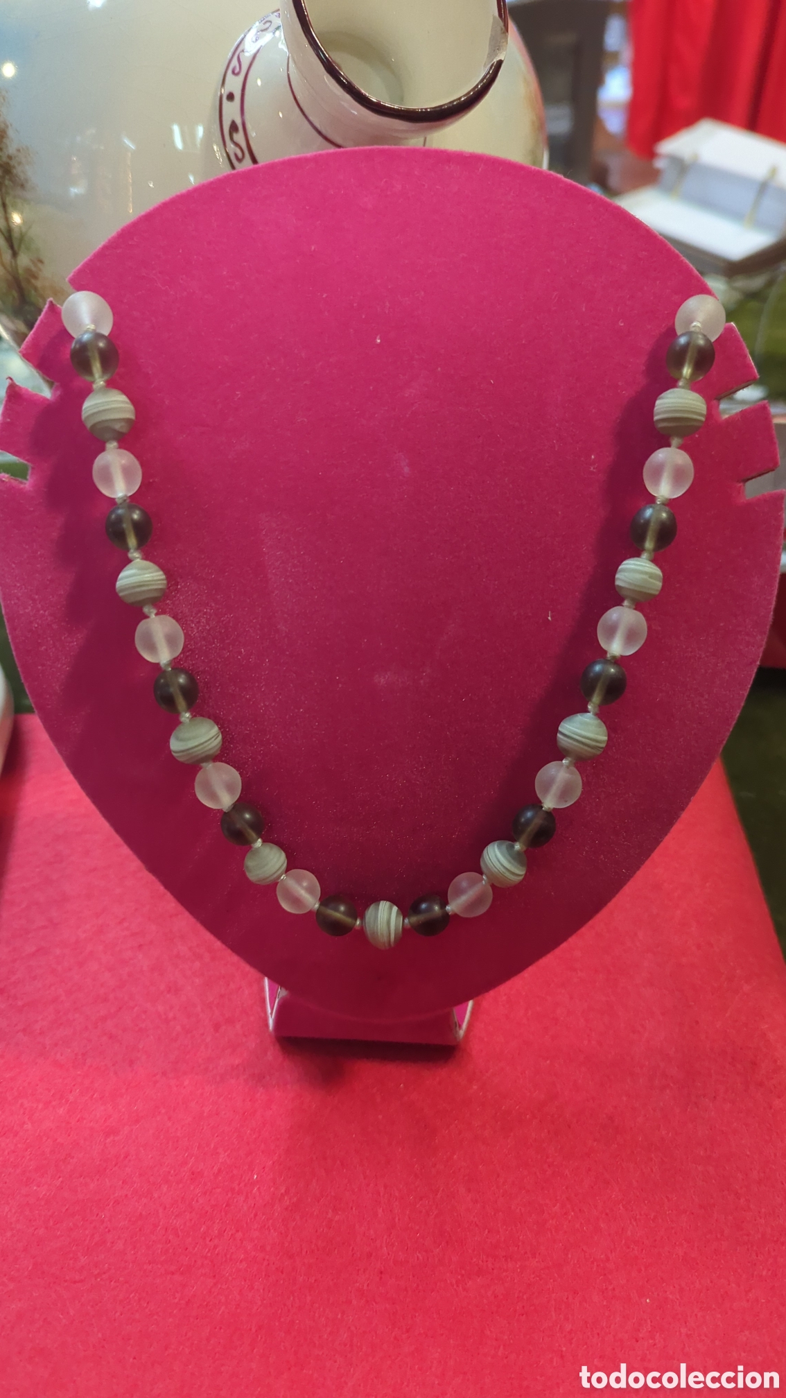 Joyeria: Collar de cristales grises opacos. REF-7621 - Foto 1