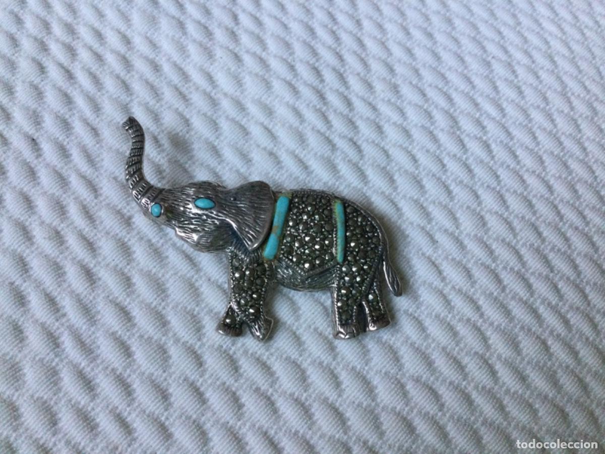 Joyeria: Broche de plata con piedras azules - Foto 2