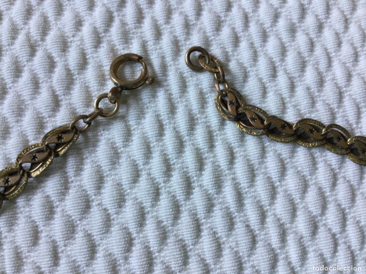 Joyeria: Antigua cadena chapada para reloj. - Foto 2