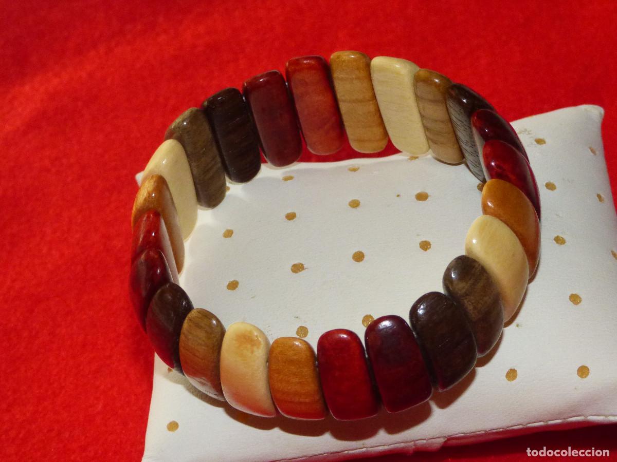 Joyeria: Pulsera de madera.Artesania de Rusia. - Foto 3