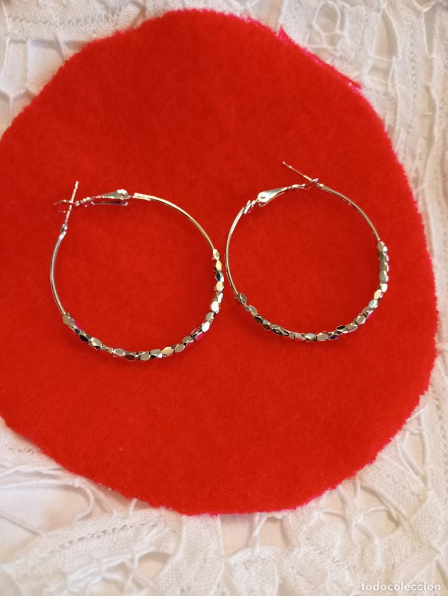 Joyeria: PENDIENTES DE PLATA MACIZA DE LEY (SIN USAR) - Foto 2