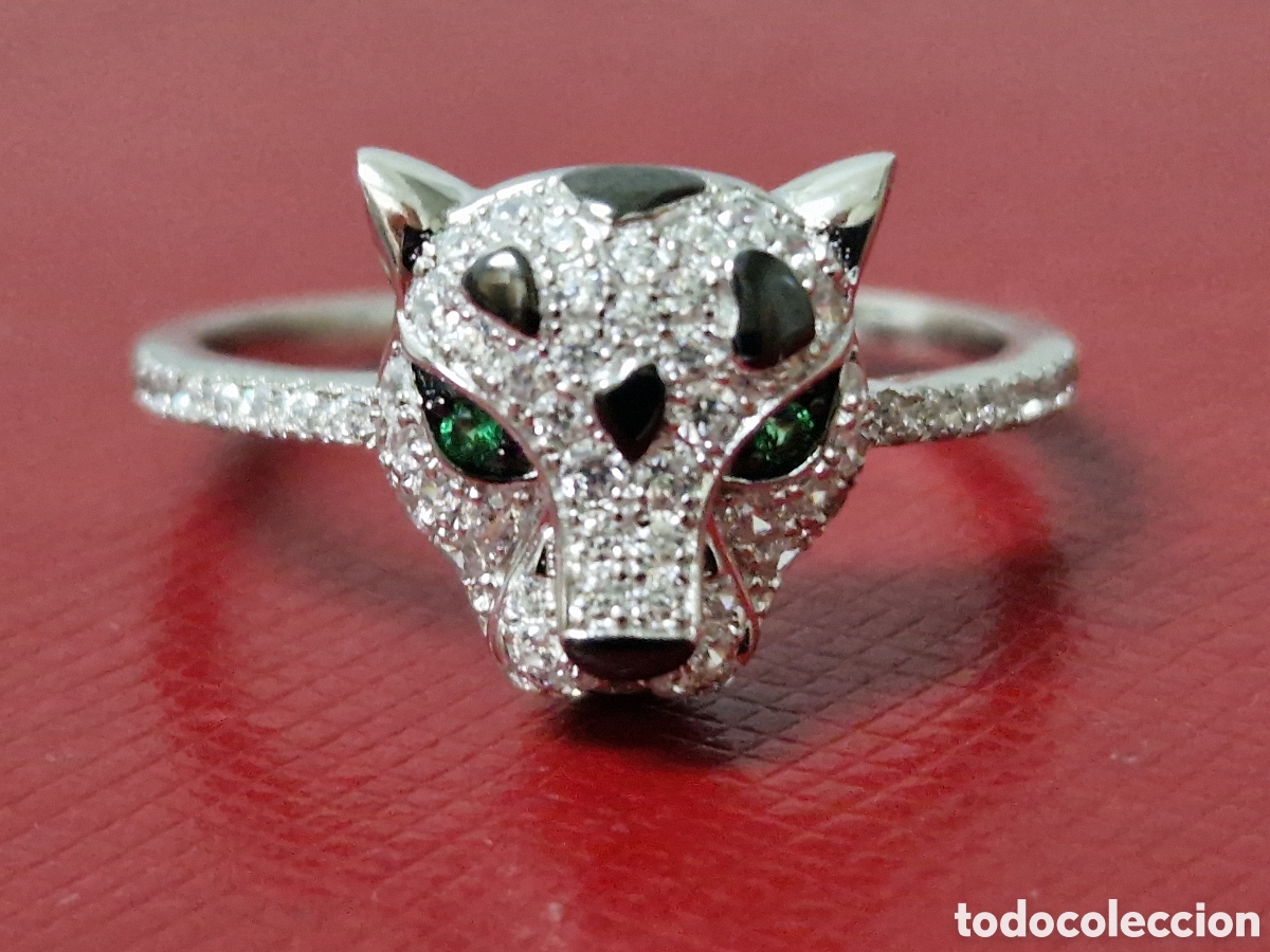 Joyeria: IMPRESIONANTE ANILLO PLATA PANTERA - Foto 2