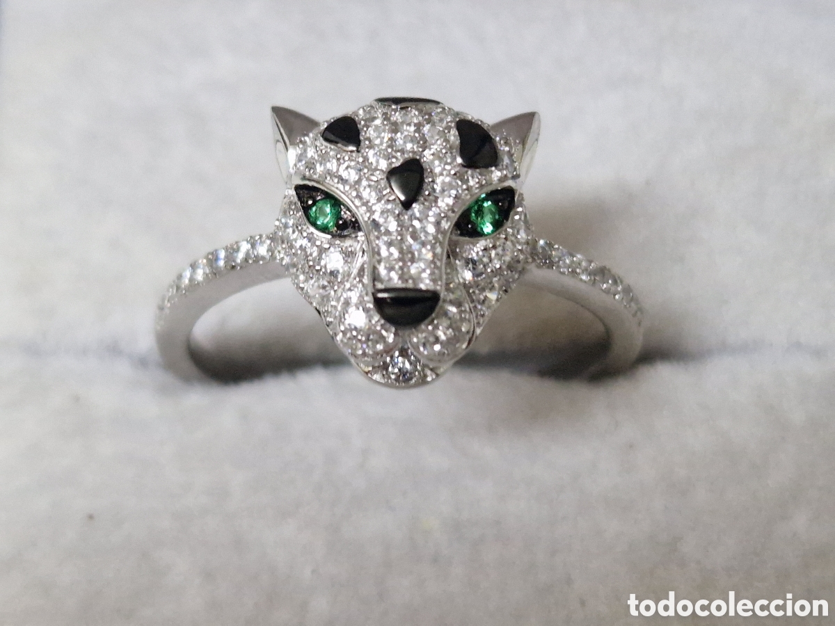 Joyeria: IMPRESIONANTE ANILLO PLATA PANTERA - Foto 7