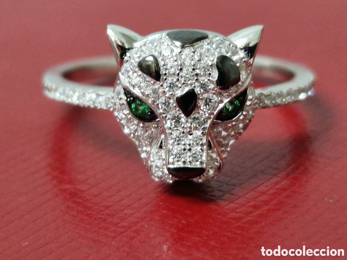 Joyeria: IMPRESIONANTE ANILLO PLATA PANTERA - Foto 8