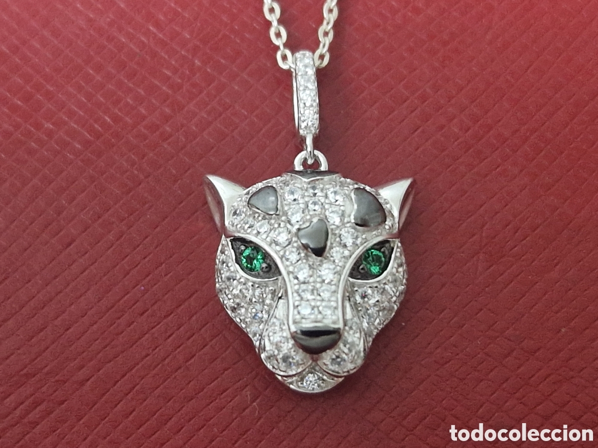 Joyeria: IMPRESIONANTE COLGANTE PANTERA PLATA - Foto 3