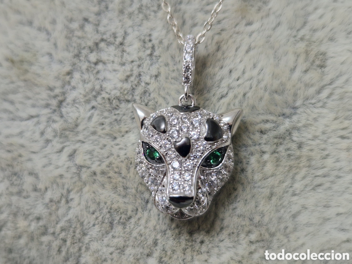 Joyeria: IMPRESIONANTE COLGANTE PANTERA PLATA - Foto 4