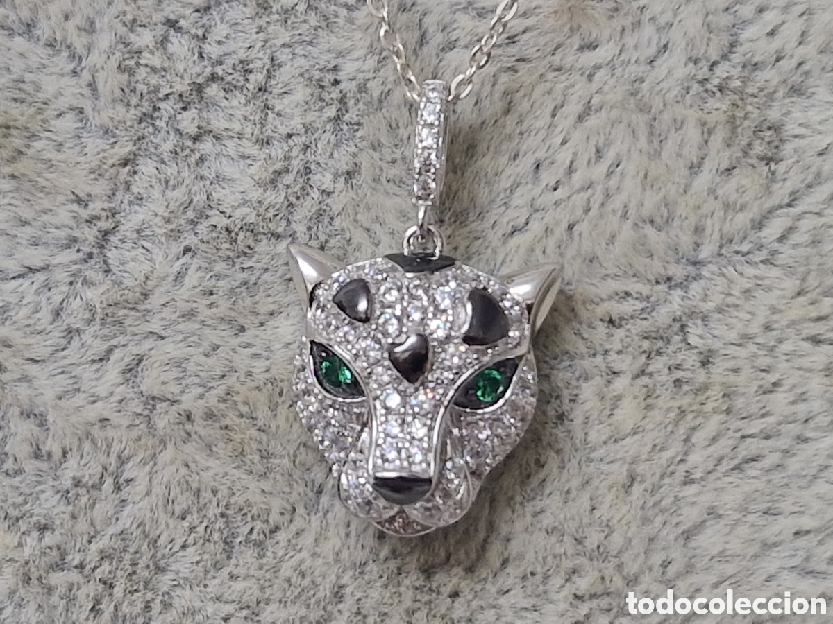 Joyeria: IMPRESIONANTE COLGANTE PANTERA PLATA - Foto 5