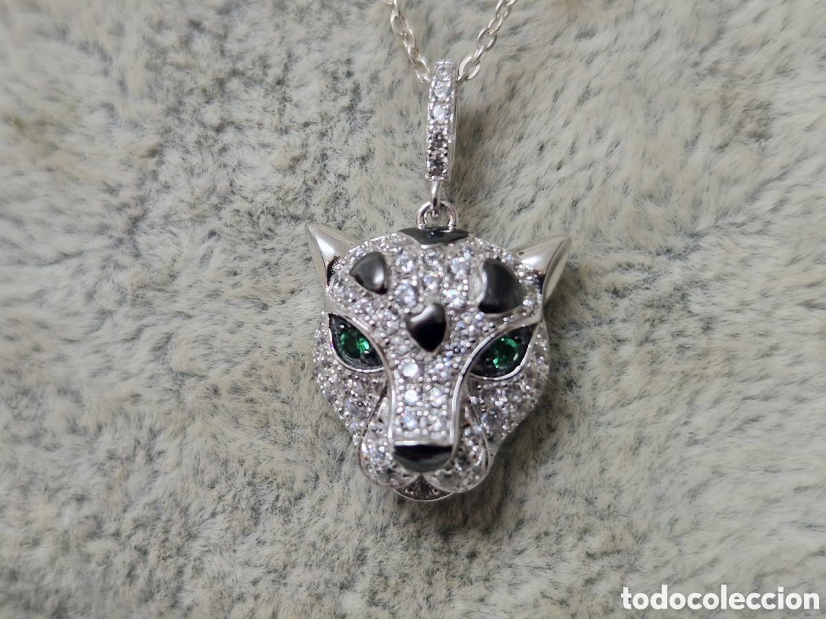 Joyeria: IMPRESIONANTE COLGANTE PANTERA PLATA - Foto 6