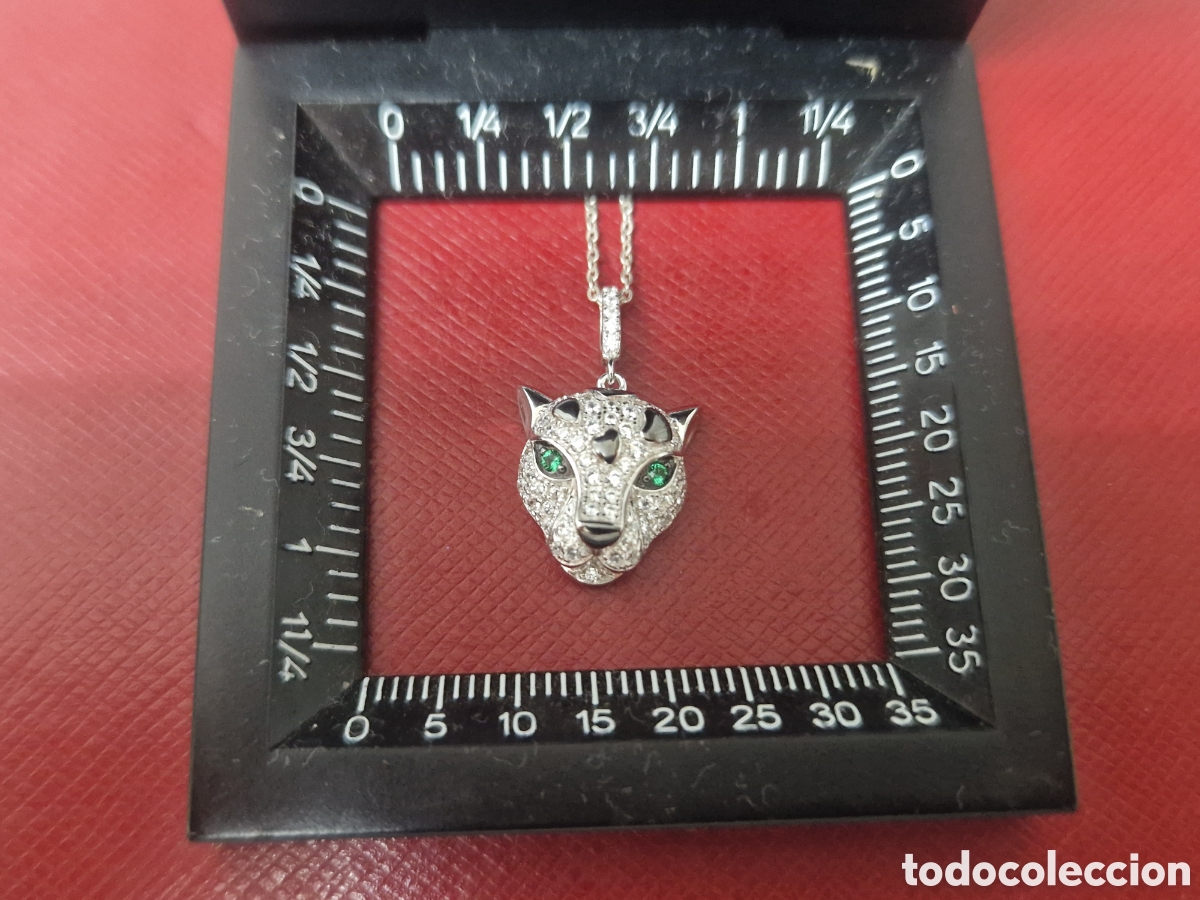 Joyeria: IMPRESIONANTE COLGANTE PANTERA PLATA - Foto 8
