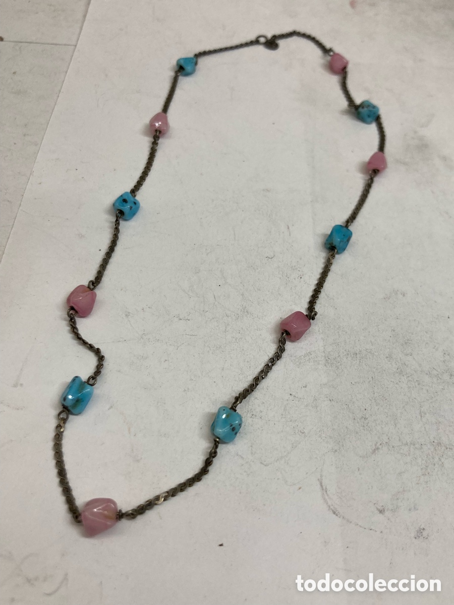 Joyeria: Collar de plata con turquesas CC185 - Foto 1