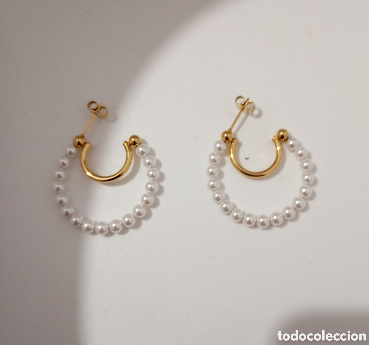 Joyeria: Pendientes aro perlas - Foto 2