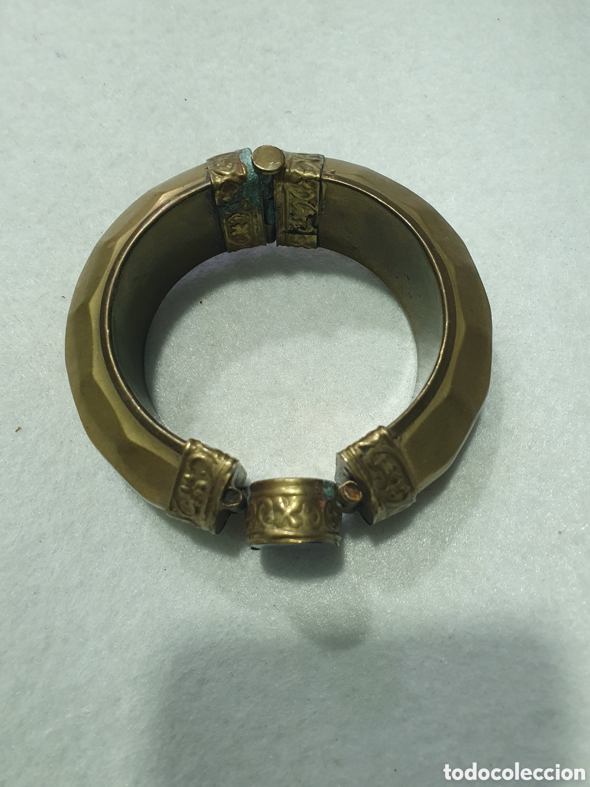 Joyeria: Brazalete lat&oacute;n y lapislazuli. (L70) - Foto 2