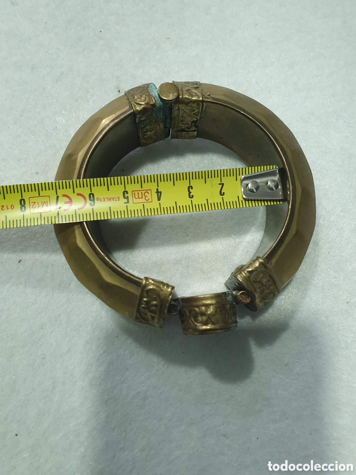 Joyeria: Brazalete lat&oacute;n y lapislazuli. (L70) - Foto 3