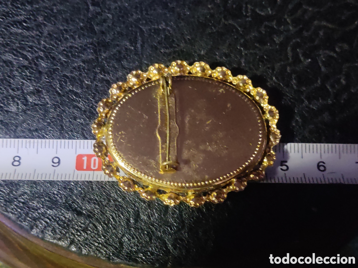 Joyeria: Broche camafeo con perlitas.Vintage. - Foto 2