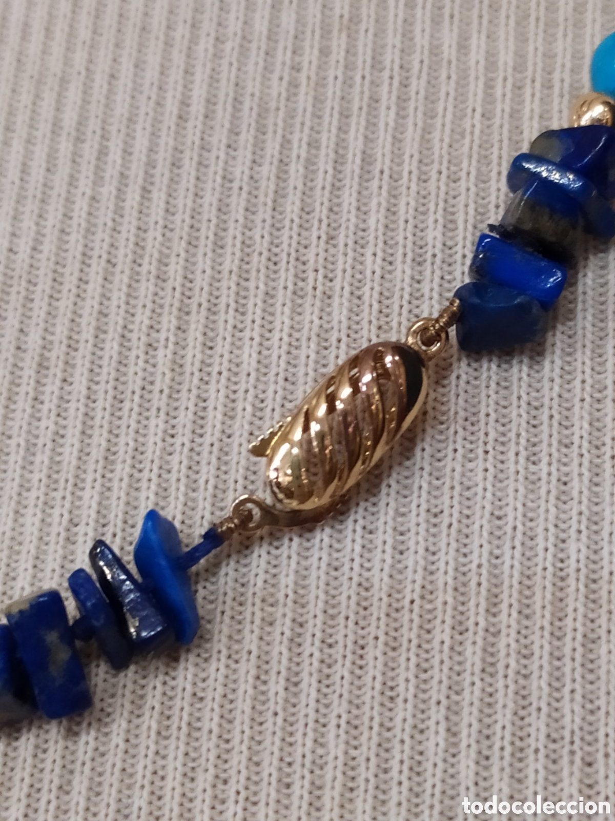 Joyeria: Collar de lapisl&aacute;zuli, turquesa y plata. - Foto 4
