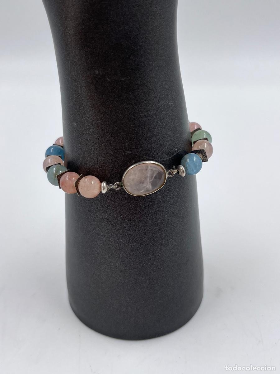 Schmuck: Pulsera de plata y cuentas de amatista