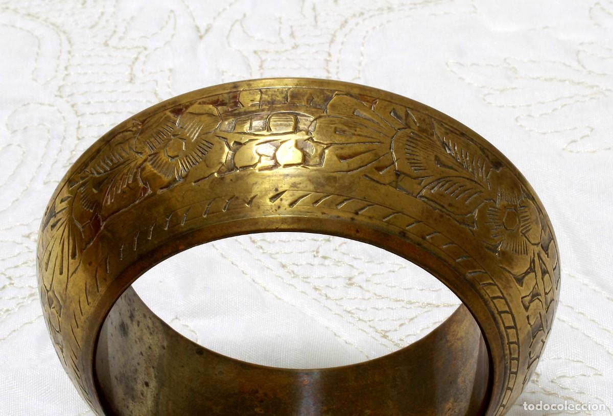 Joyeria: PULSERA DE LAT&Oacute;N LABRADO, VINTAGE - Foto 2