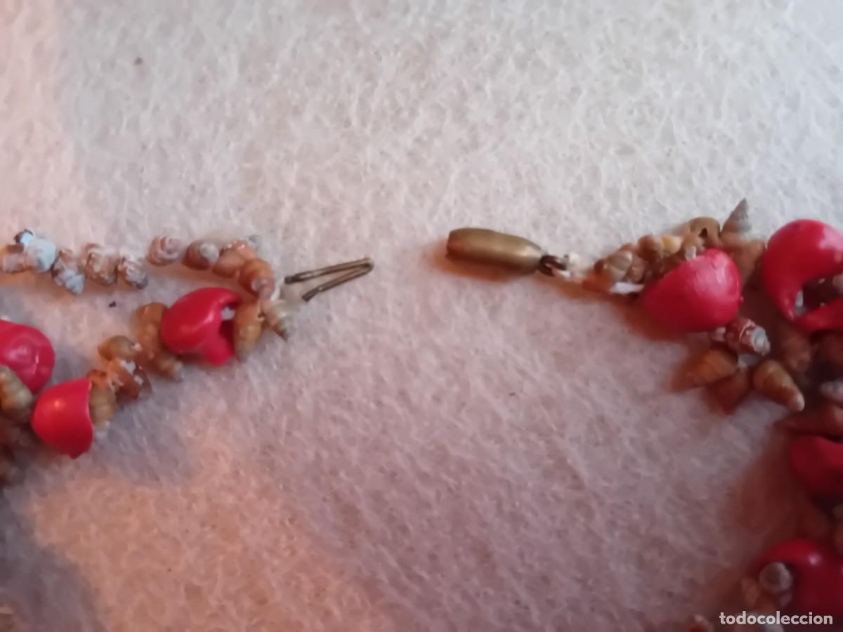 Joyeria: Collar doble de caracoles y caracolas d&eacute;cada de los 60. - Foto 3