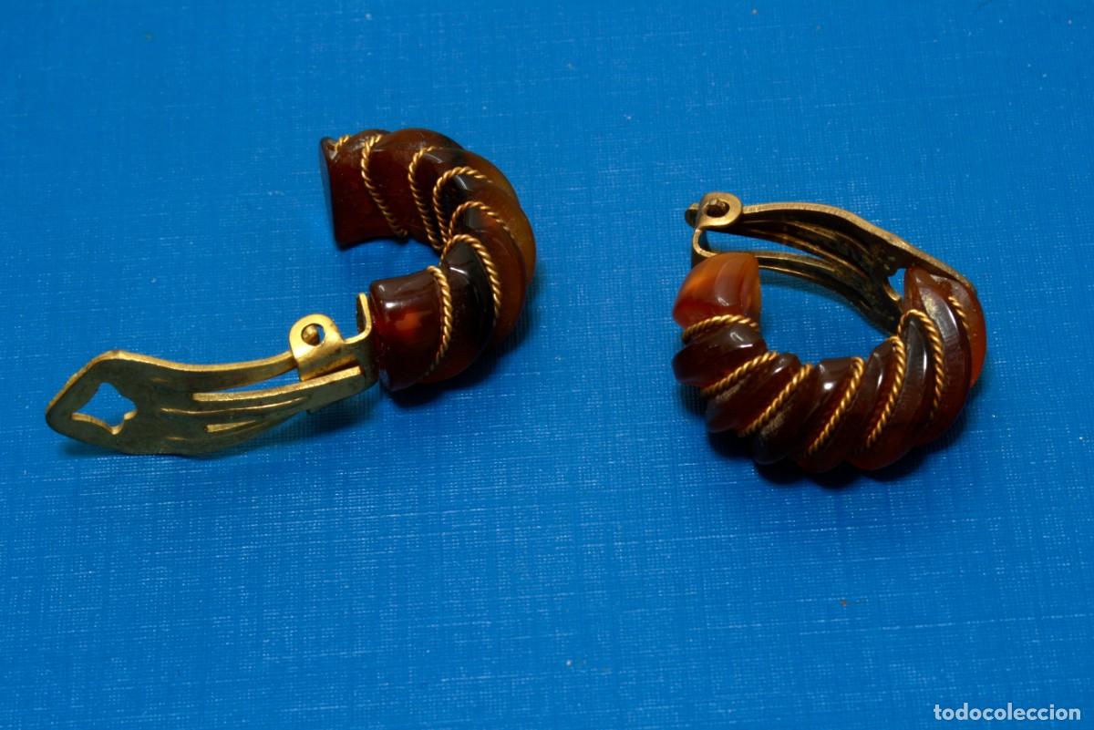 Joyeria: PENDIENTES VINTAGE, SIMIL MEDIAS CONCHAS - Foto 1