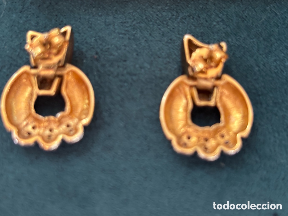 Joyeria: Pendientes dorados vintage - Foto 2