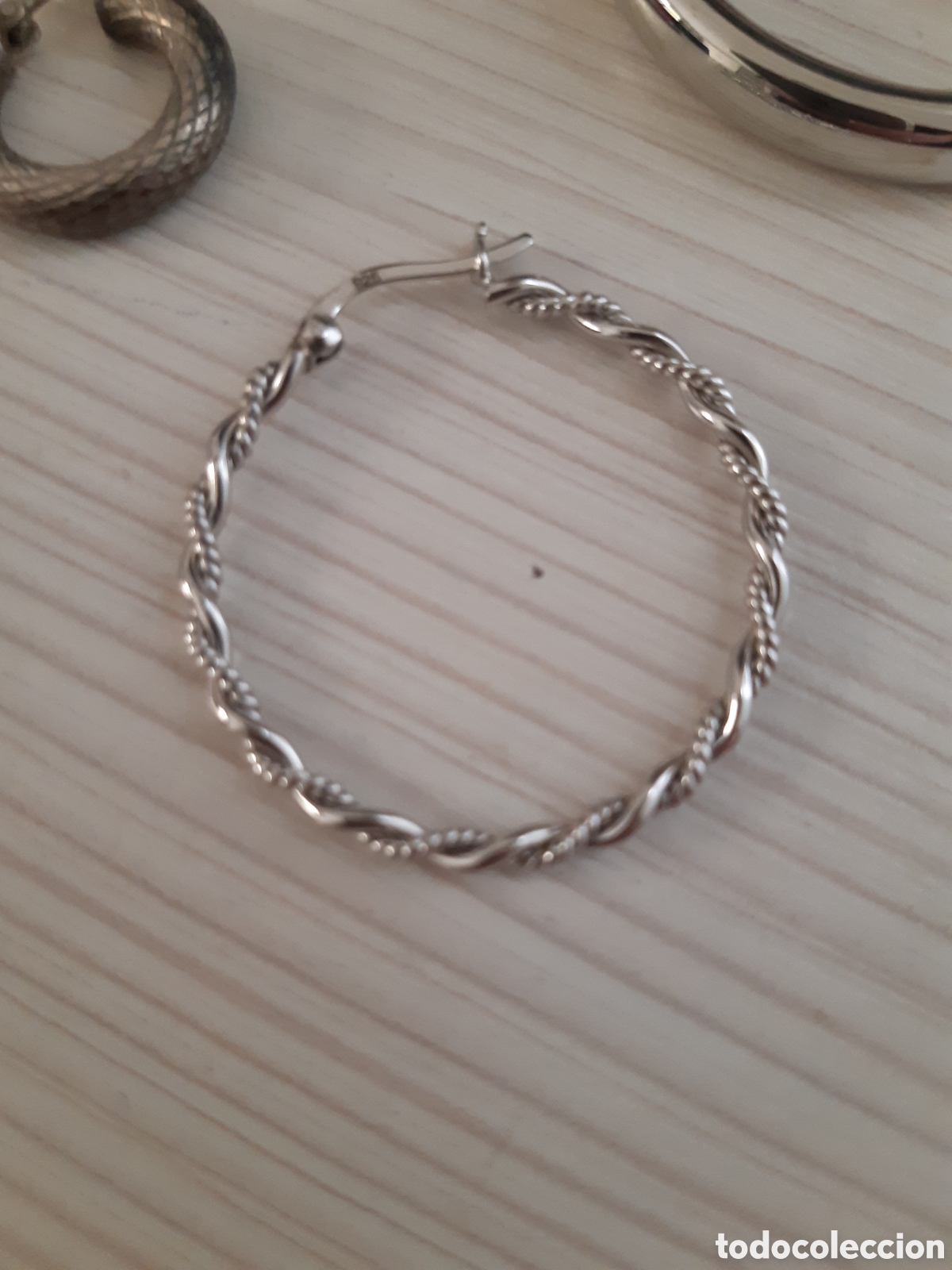 Joyeria: Pendientes sueltos de aro plateados - Foto 3